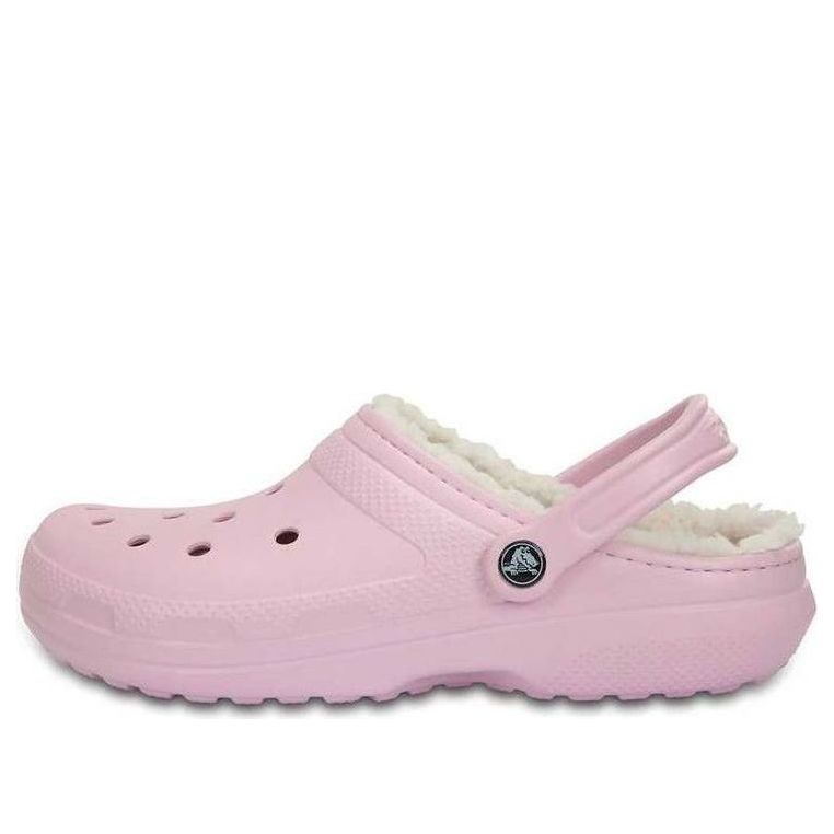 Кецове и обувки Crocs Classic Clog with Faux Fur Lining Розово | 203591-6GQ, 0