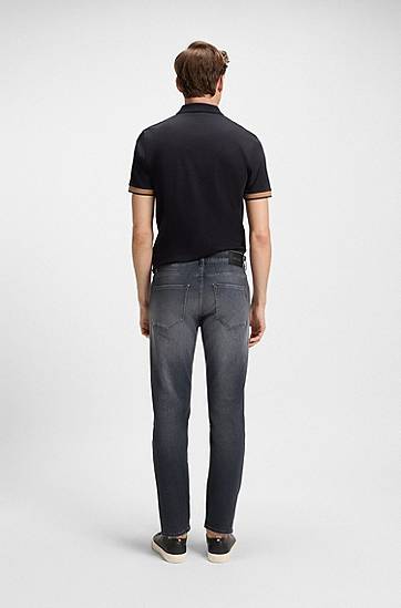 Дънки BOSS Maine Regular-Fit Jeans Сиво | 50544913, 1