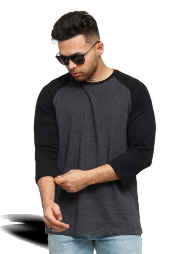 Тениска Urban Classics Contrast 3/4 Sleeve Raglan Черно | TB366 black