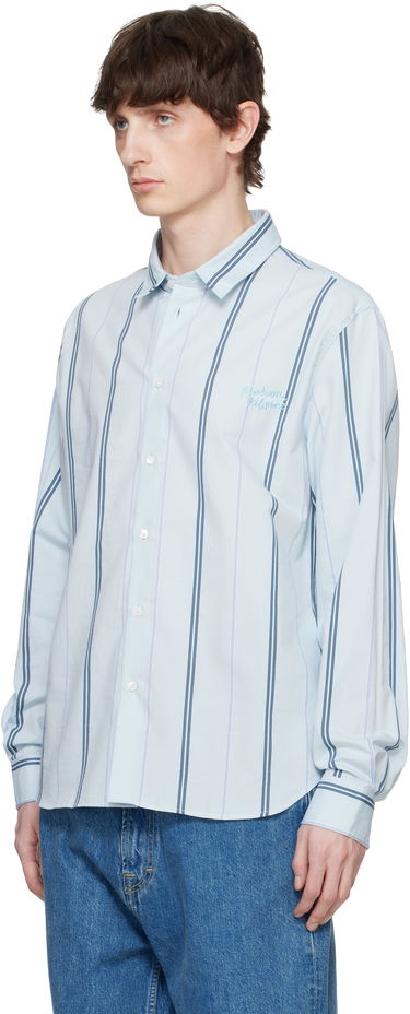 Риза MAISON KITSUNÉ Maison Kitsuné Relaxed Shirt Синьо | MM00403WC5029, 3