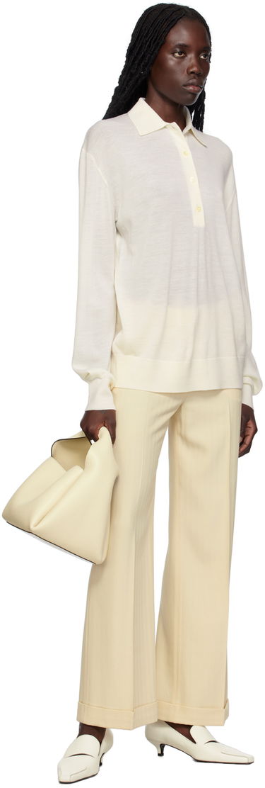 Панталони TOTEME TOTEME Tailored Wide Leg Trousers Бежово | 233-2039-266, 3