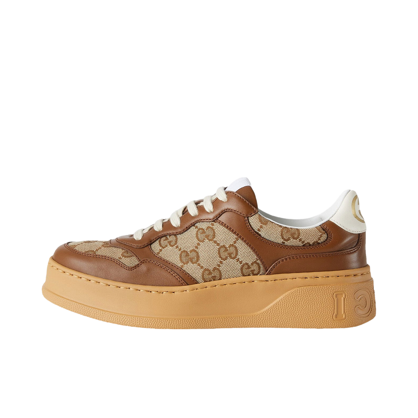 Кецове и обувки Gucci GG Sneaker GG 'Beige Ebony' (W) Бежово | ‎676092 UPG20 2866