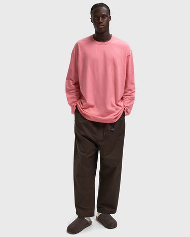 Панталони Comme des Garçons Wide-Leg Cropped Pants with Integrated Web Belt Кафяво | HP-P012-W25-3, 2