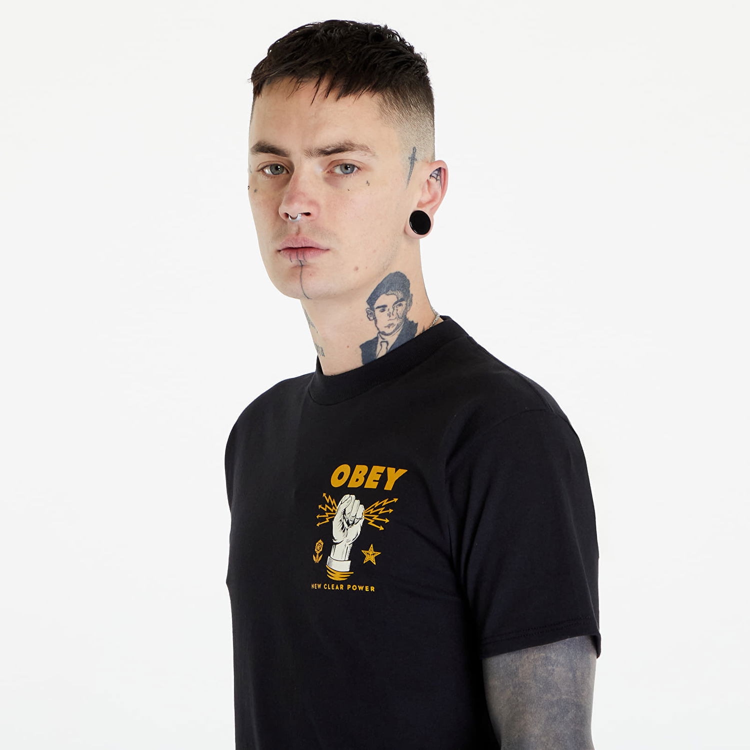 Тениска OBEY New Clear Power Черно | 165263779-BLK, 1