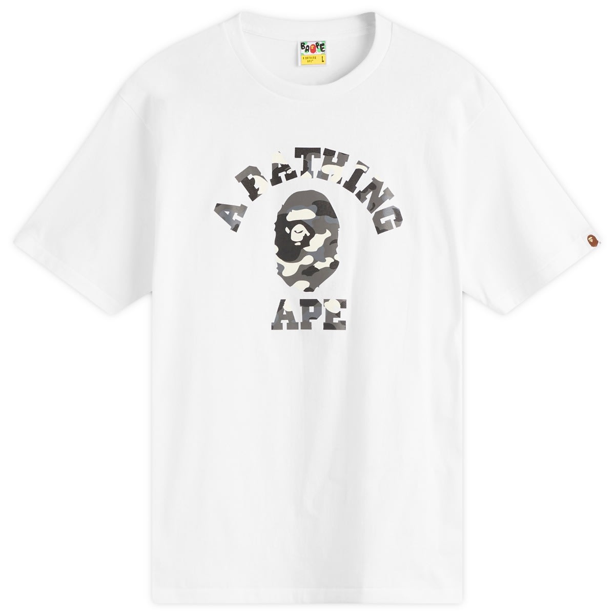 Тениска BAPE City Camo College T-Shirt Бяло | 001TEL801026M-WHT, 0