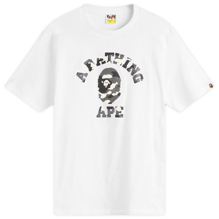 Тениска BAPE City Camo College T-Shirt Бяло | 001TEL801026M-WHT