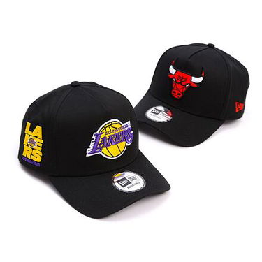 Шапка с козирка New Era LA Lakers 9FORTY A-Frame Adjustable Cap Черно | 60595228, 4