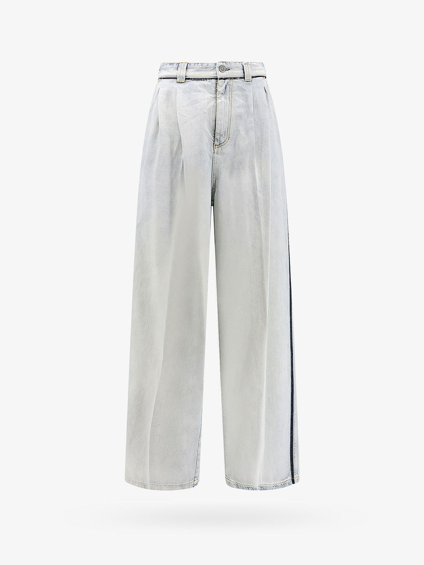 Дънки Maison Margiela Wide Leg Jeans Бяло | S51KA0593S30870965