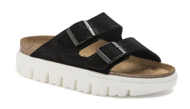 Кецове и обувки Birkenstock Arizona Chunky Suede Leather Narrow Fit Черно | 1023717, 2