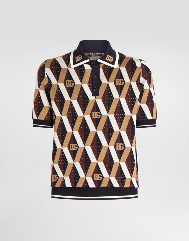 Dolce & Gabbana Jacquard Polo Shirt