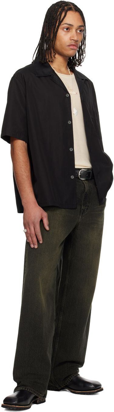 Риза OUR LEGACY Our Legacy Heusen Short Sleeve Shirt Черно | M2252HBE, 3