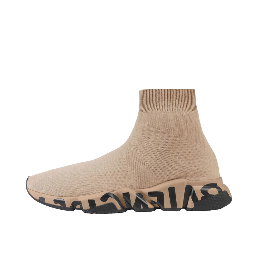 Кецове и обувки Balenciaga Graffiti Sole Speed Runner Бежово | 645334-W2DB7-9710