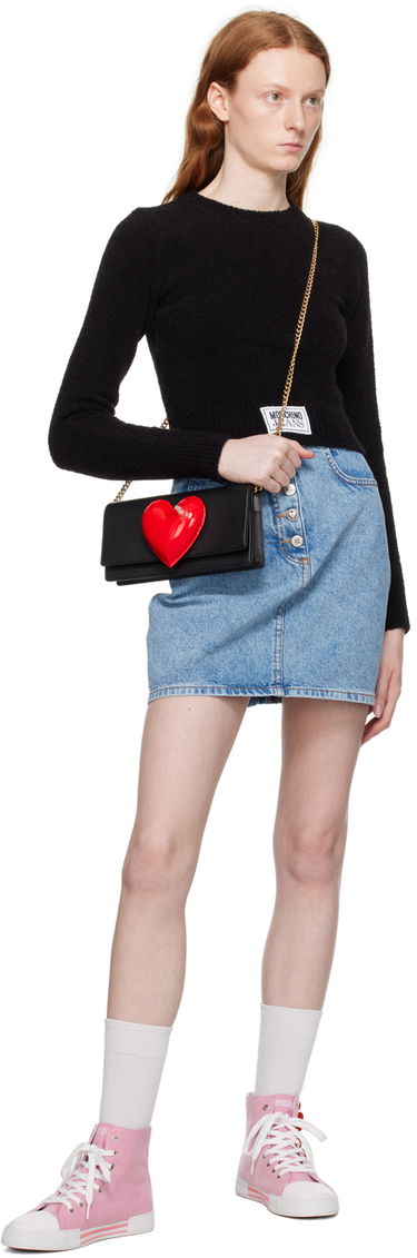Пуловер Moschino Moschino Jeans Crewneck Sweater Черно | 0930 8204, 3