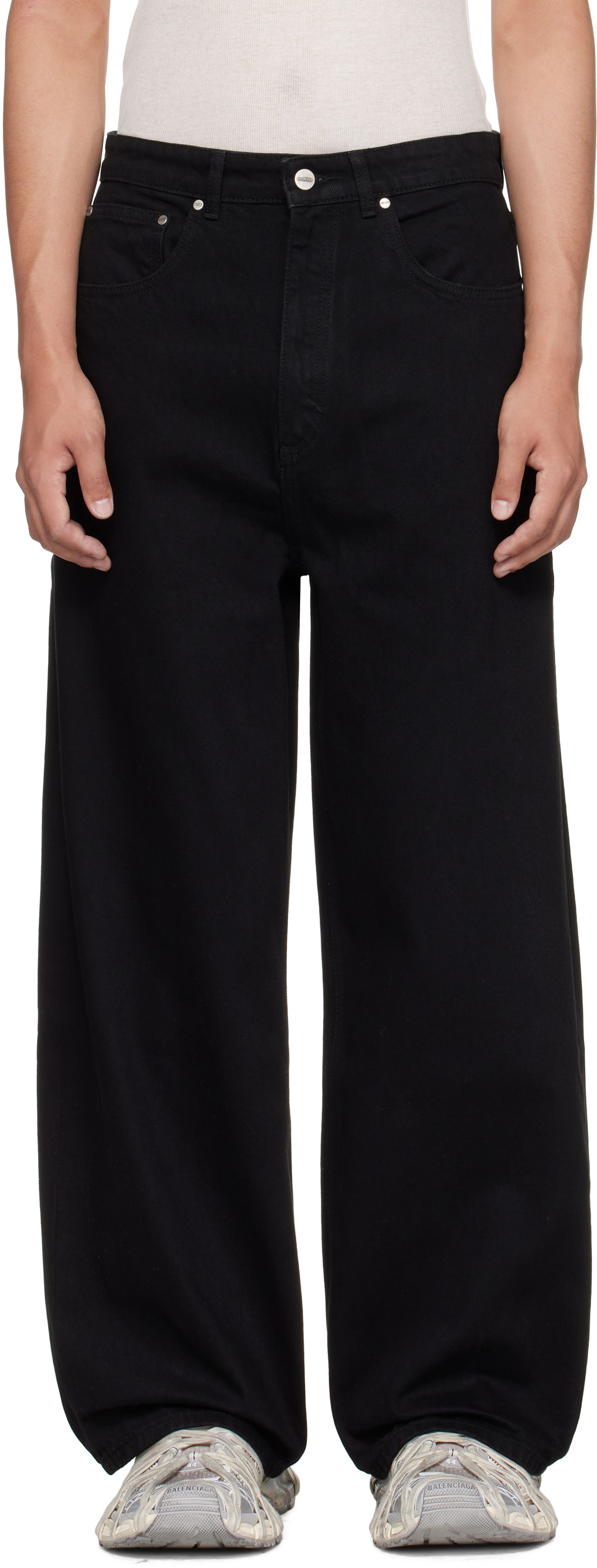 Дънки Han Kjøbenhavn Han Kjobenhavn Baggy Jeans Черно | M-134348, 0