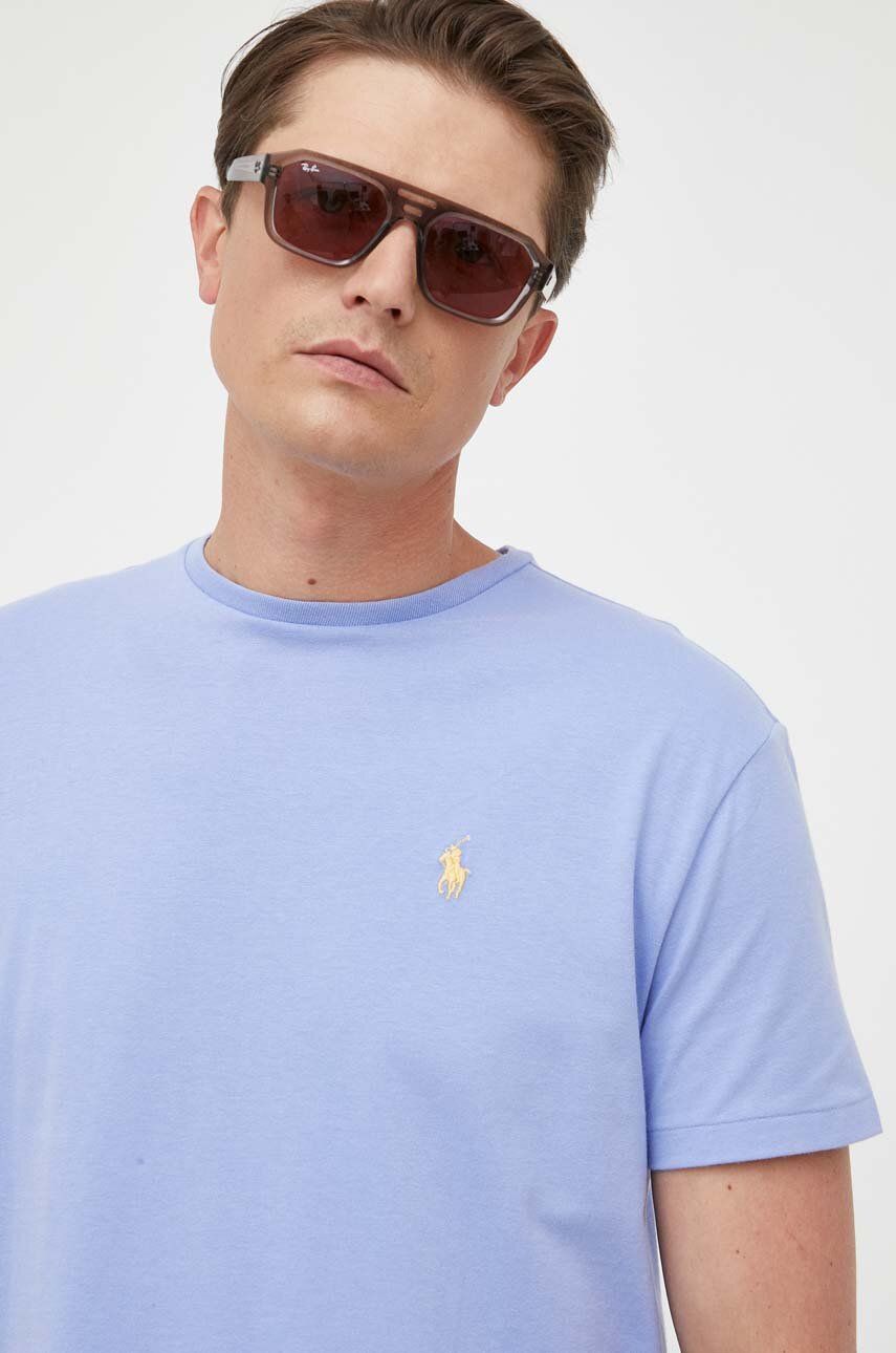 Тениска Polo by Ralph Lauren Embroidered-Pony Detail T-shirt Лилаво | 710671426, 0