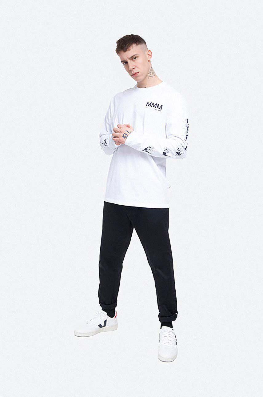 Тениска WOOD WOOD T-Shirt Long Sleeve Print Бяло | 12025402.2334, 1