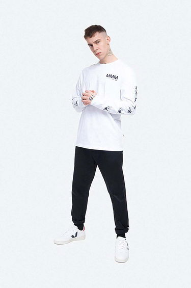 Тениска WOOD WOOD T-Shirt Long Sleeve Print Бяло | 12025402.2334, 1