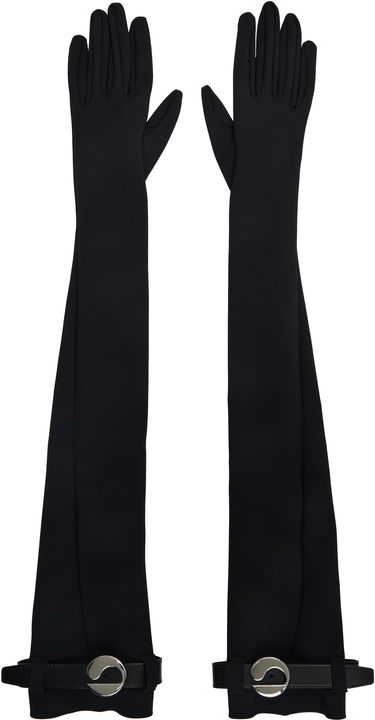 Ръкавици Coperni Coperni Logo Belted Jersey Long Gloves Черно | COPAC06F5030, 0
