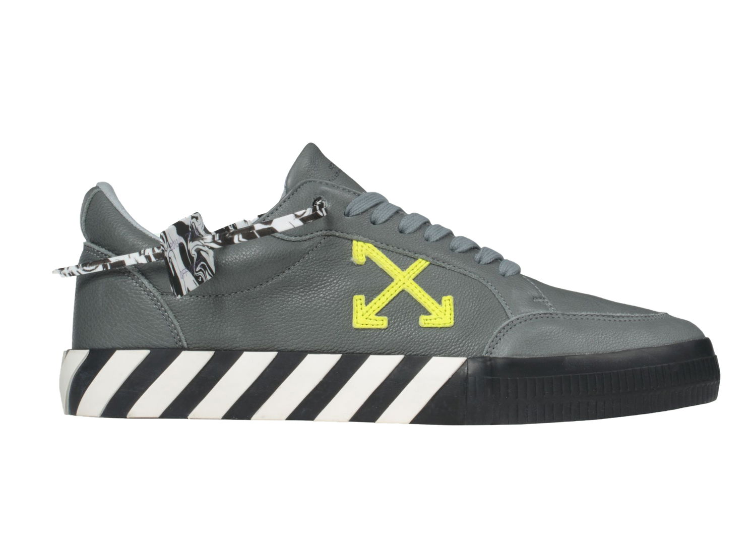 Кецове и обувки Off-White Low Vulc "Grey Green Fluo" Сиво | OMIA085F20LEA0040970, 0