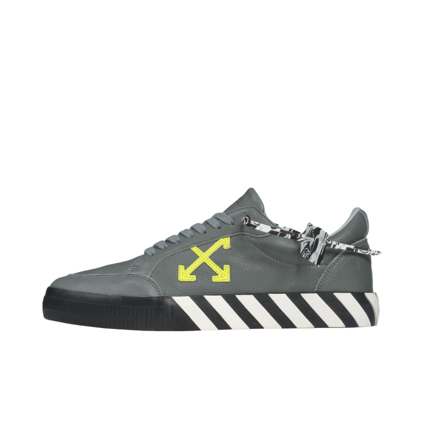 Кецове и обувки Off-White Low Vulc "Grey Green Fluo" Сиво | OMIA085F20LEA0040970