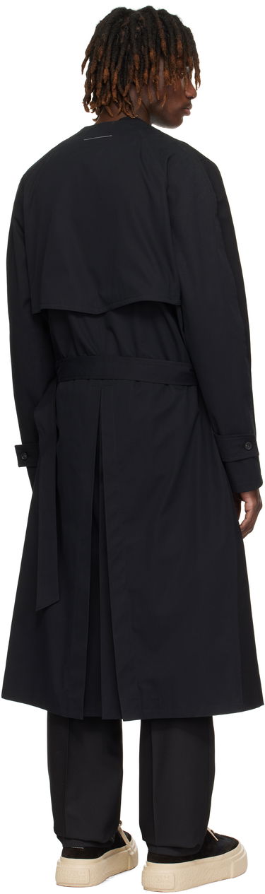 Палта Maison Margiela MM6 Maison Margiela Wool & Cotton Gabardine Trench Coat Черно | SH0AA0009 MTN039, 2