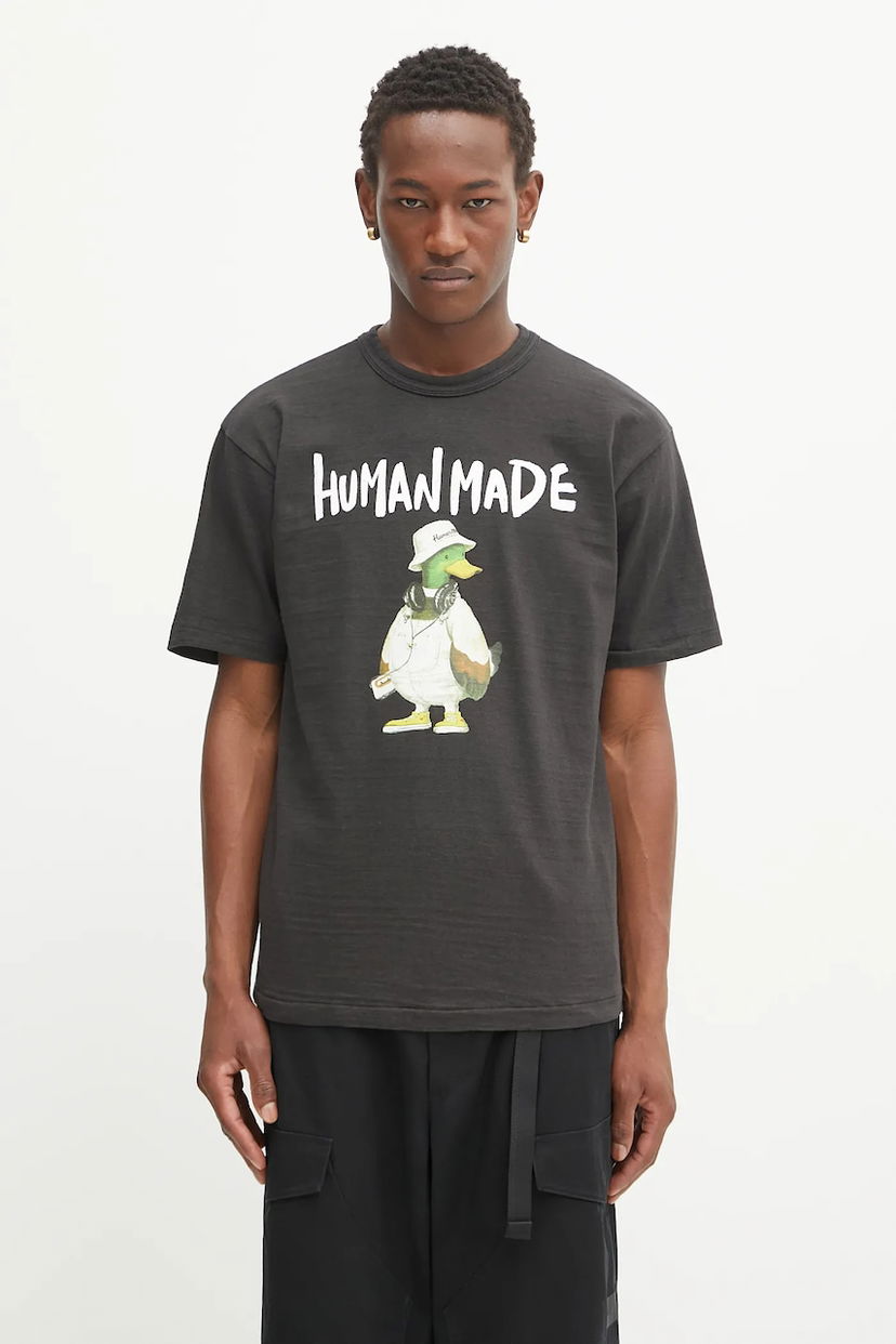 Тениска Human Made Human Made Knitted Graphic T-Shirt Черно | HM29TE014