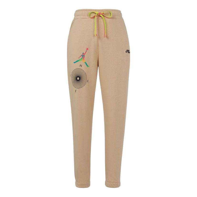 Спортни панталони Jordan Jordan Embroidered Drawstring Joggers Бежово | DQ8016-252