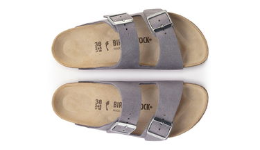 Кецове и обувки Birkenstock Arizona Suede Leather Сиво | 1024178, 5