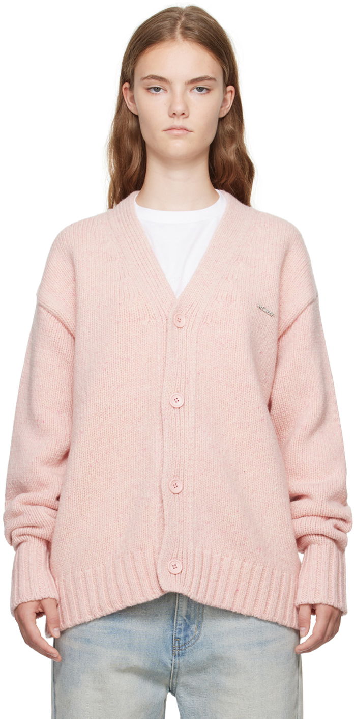 Пуловер We11done Chunky V-Neck Cardigan Розово | WD-KC2-24-627-U-LP, 0