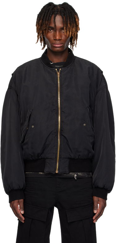 Яке бомбър We11done We11done Curved Bomber Jacket Черно | WD-JP0-25-005-U-BK, 0