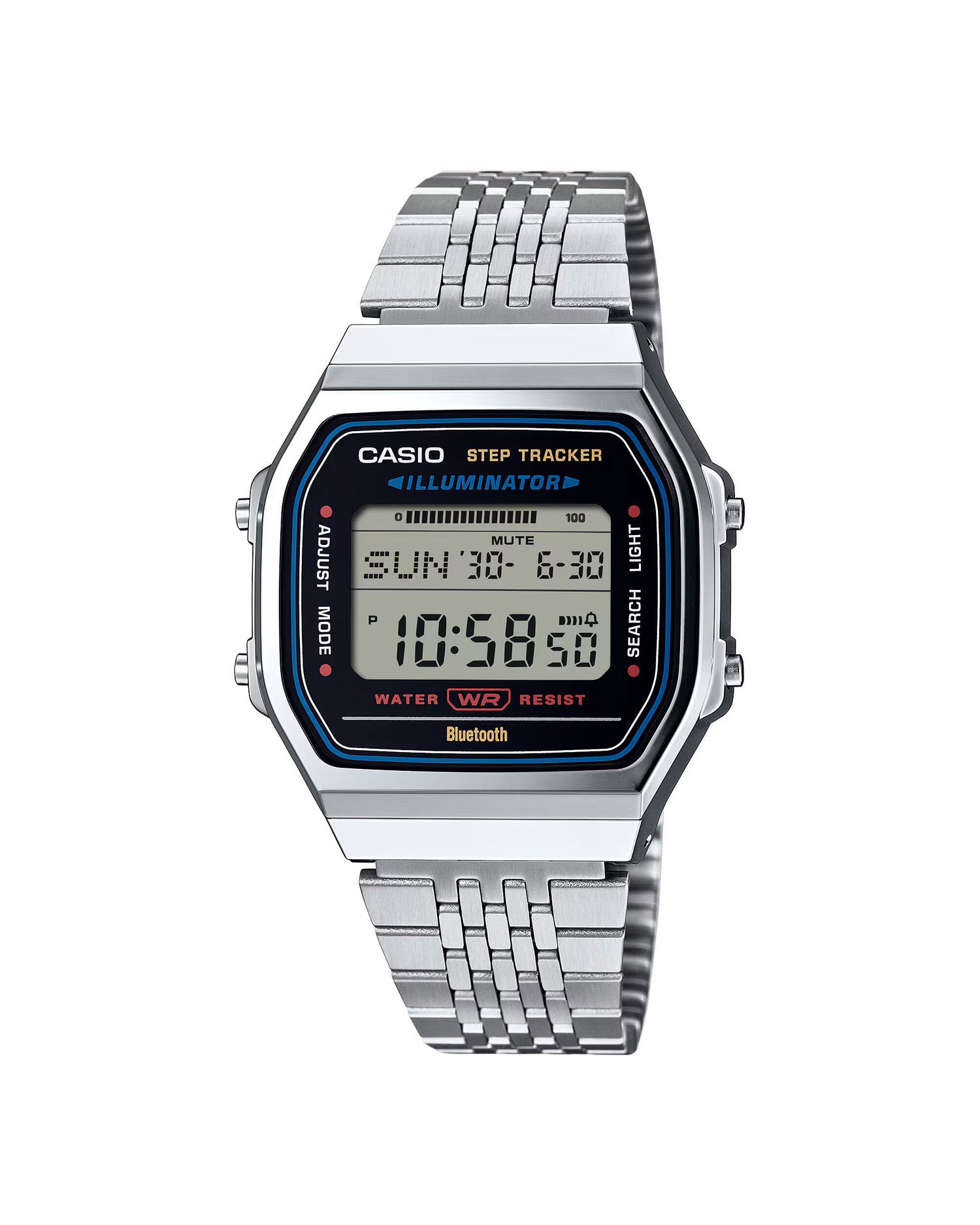 Часовник CASIO Digital Watch With Step Tracker And Bluetooth Металик | ABL-100WE-1AEF, 0