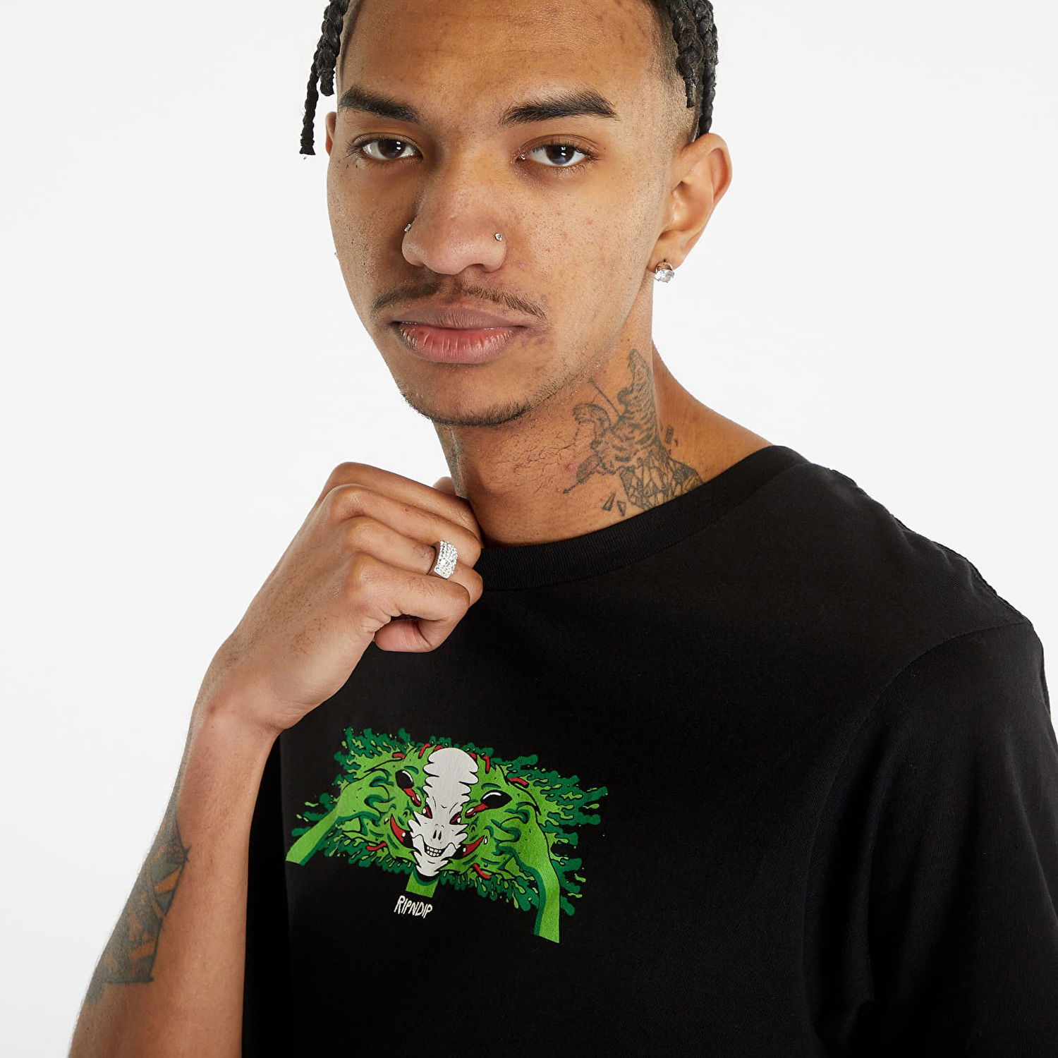 Тениска RIPNDIP Skull Face Tee Черно | RND9957, 1