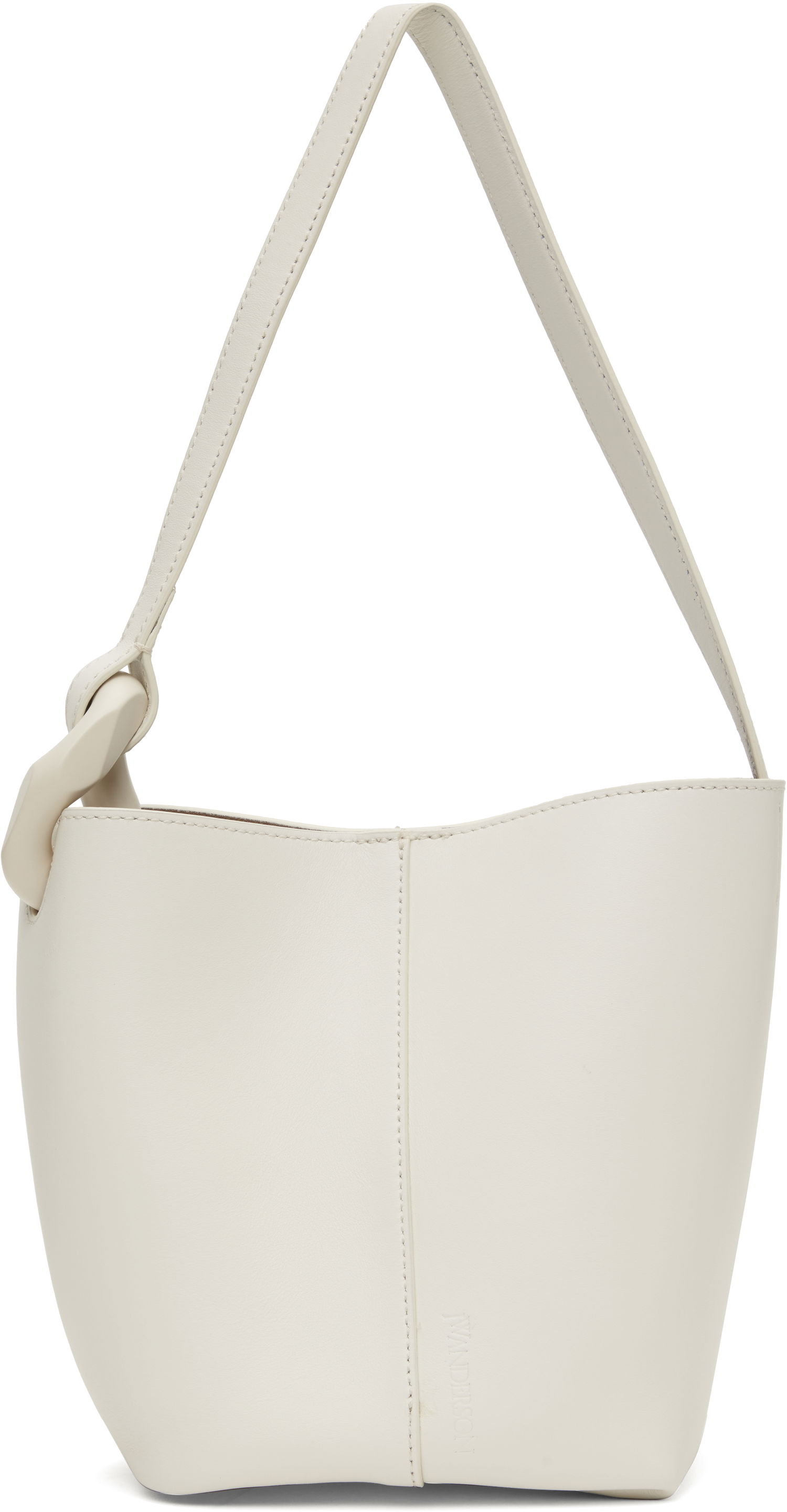 Дамска чанта JW Anderson JW Anderson Small JWA Corner Bucket Tote Бяло | HB0706-LA0351, 0