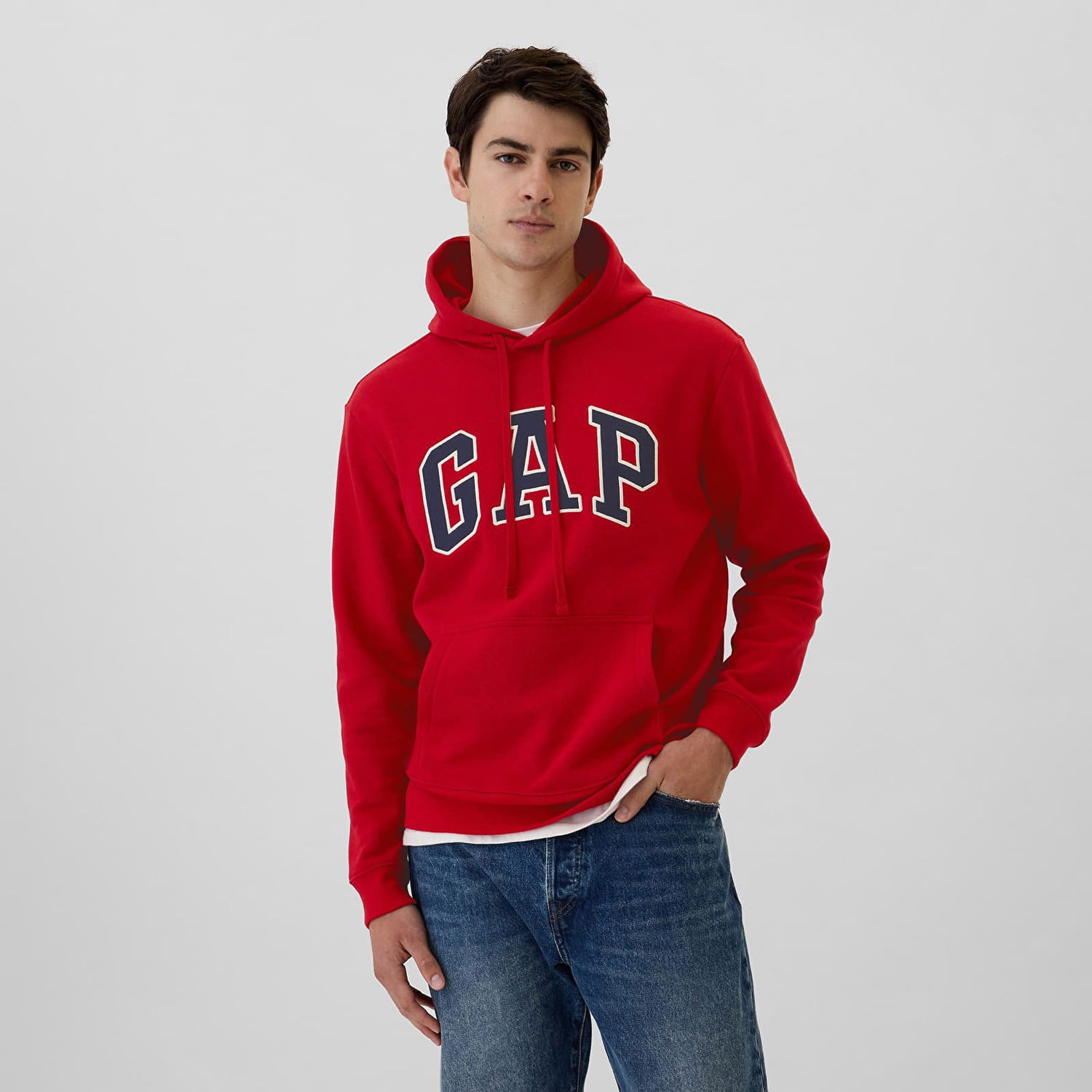 Суитчър GAP GAP Logo Pullover Hoodie Червено | 738102-45, 0