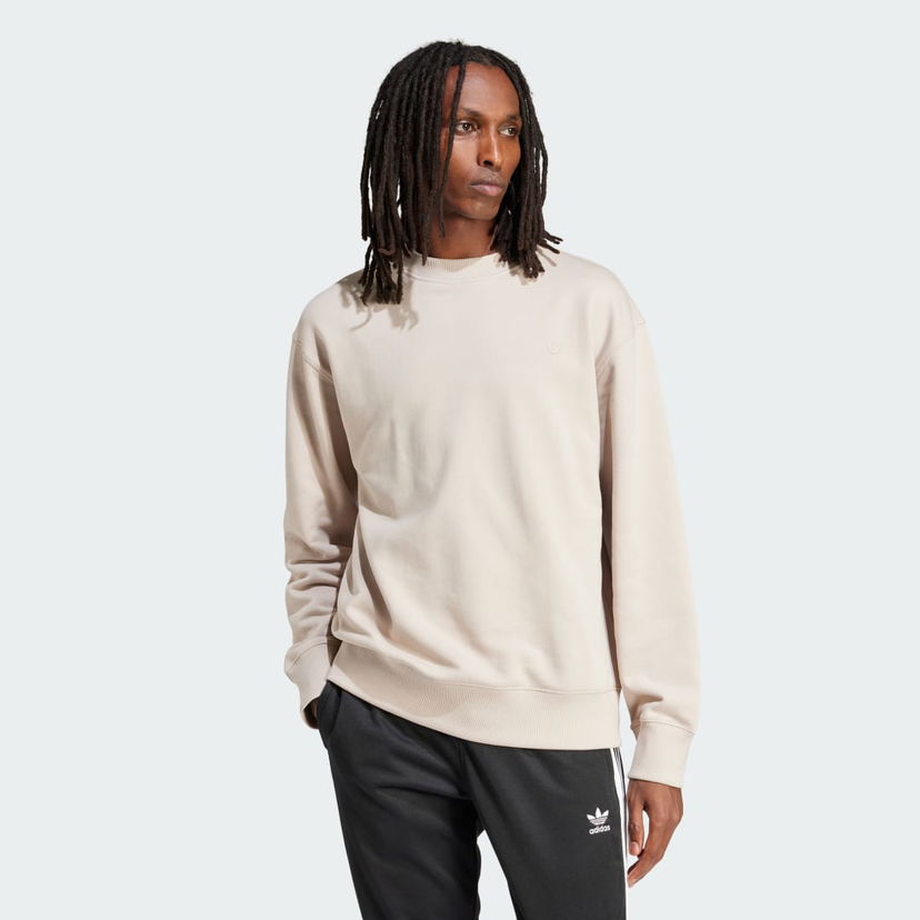 Суитчър adidas Originals Adicolor Contempo Crew French Terry Sweatshirt Бежово | IR7920