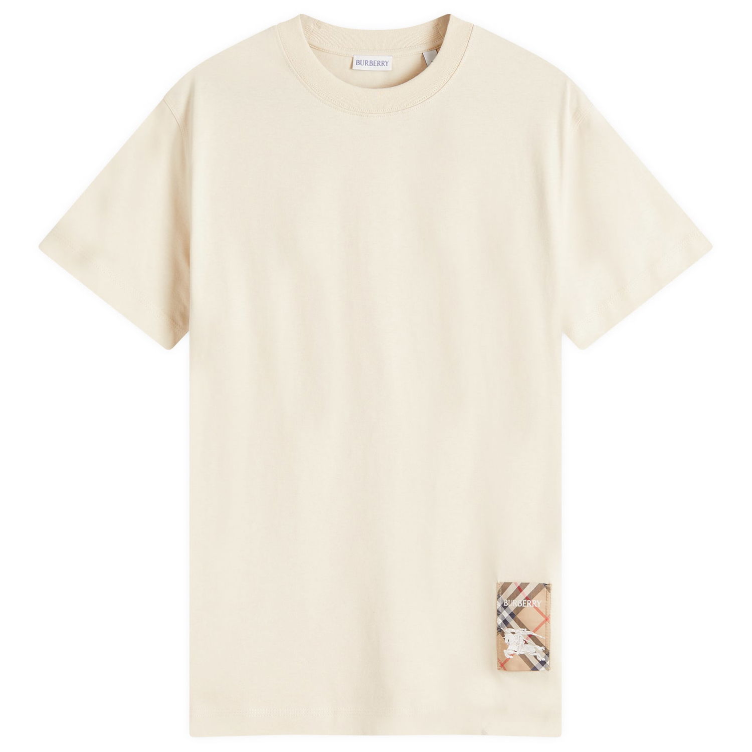 Тениска Burberry Label T-Shirt Бежово | 8103508-C1740, 1