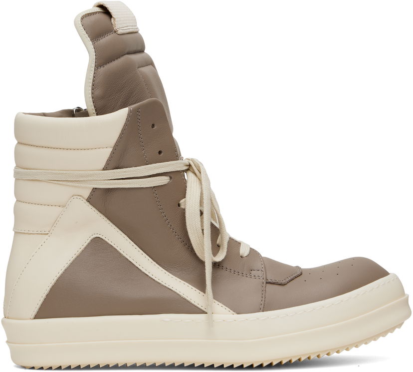 Кецове и обувки Rick Owens Rick Owens Hollywood Geobasket Бежово | RU01E5894 LCO