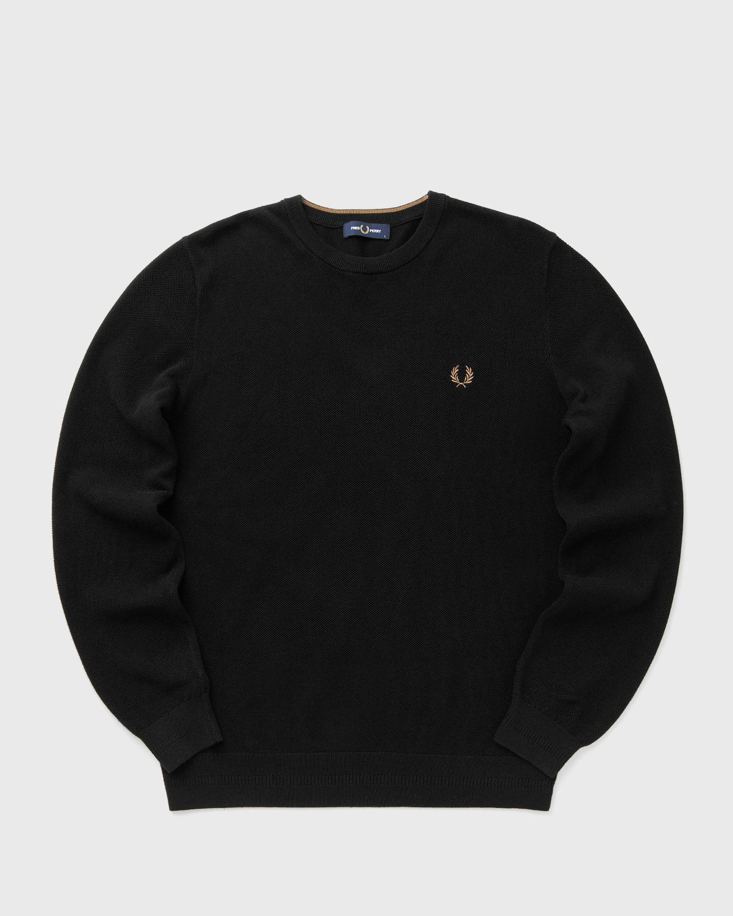 Пуловер Fred Perry Pique Stitch Knitted Jumper Черно | K1309-102, 0