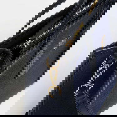 Голяма пазарска чанта Tommy Hilfiger Th City Small Tote Melton Тъмно синьо | AW0AW17852 DW6, 2