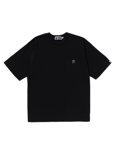 Тениска BAPE Ape Head One Point Relaxed Fit Pocket Tee Черно | 1J30-109-016