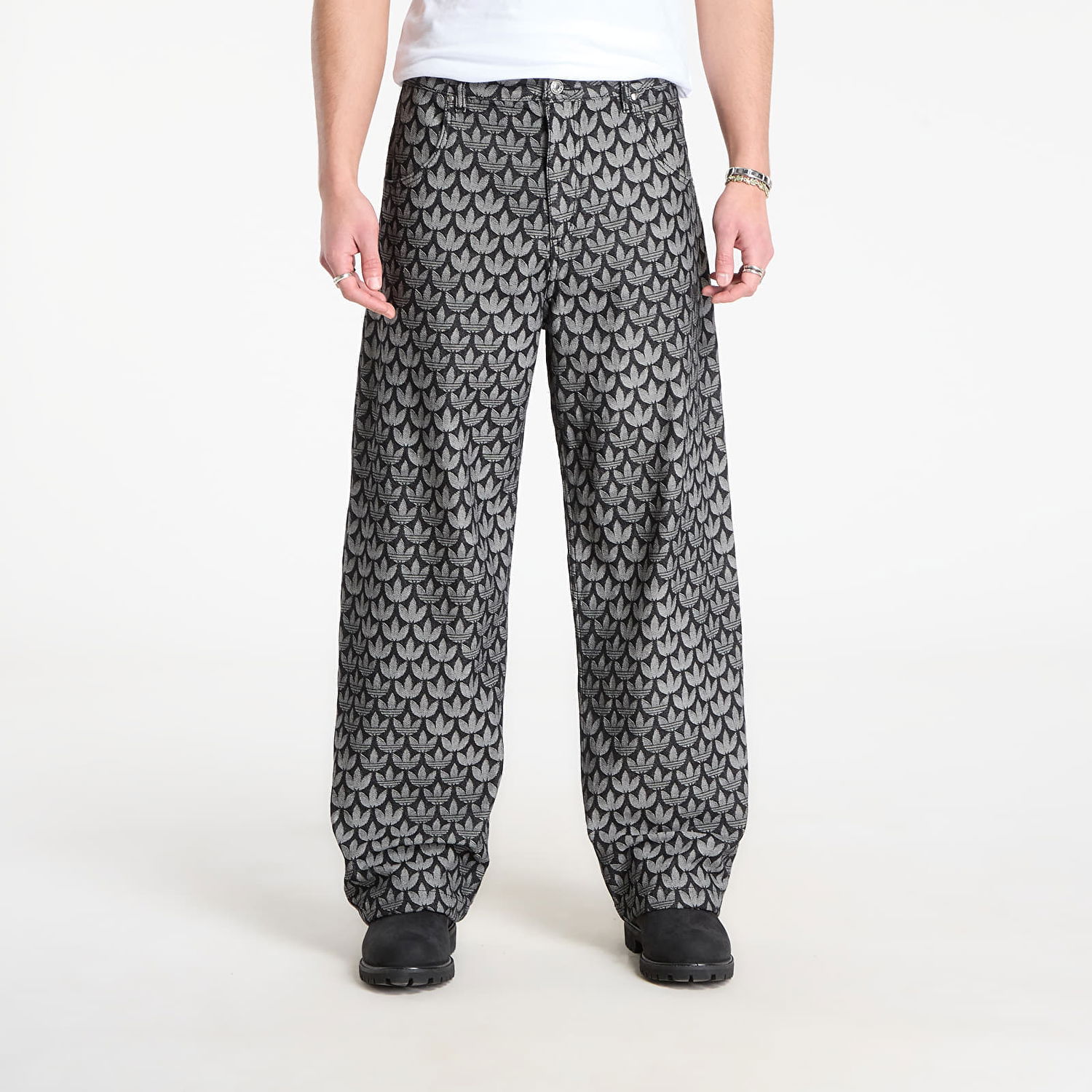 Панталони adidas Originals Monogram Wide-Leg Pants Многоцветен | KC6380, 0