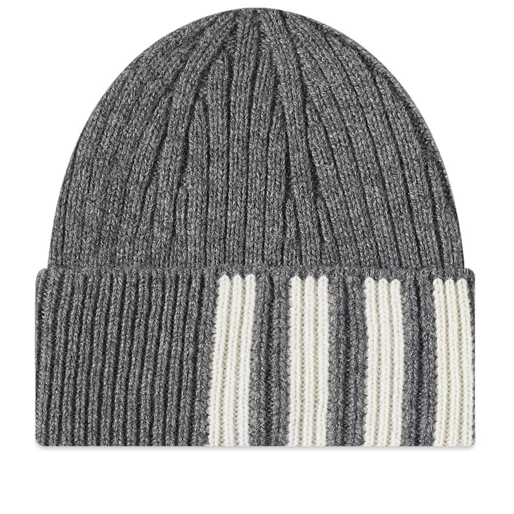 Шапка Thom Browne Cashmere 4 Bar Beanie Сиво | MKH009A-00011-035, 0