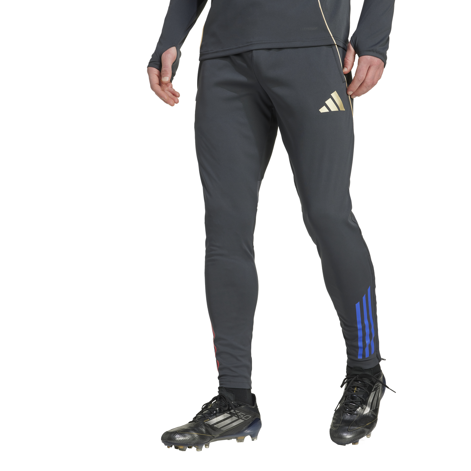 Спортни панталони adidas Performance Olympique Lyon Tiro 25 Competition Training Pants Сиво | JL7707, 1