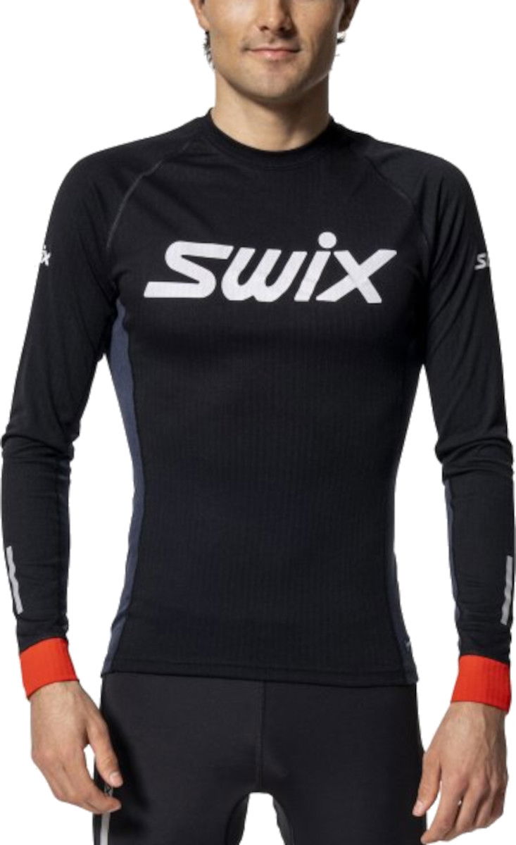 Тениска SWIX SWIX Roadline RaceX Long Sleeve Shirt Черно | 10007-23-10071, 0
