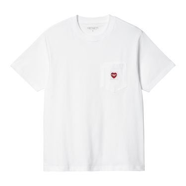 Тениска Carhartt WIP Pocket Heart T-Shirt Бяло | I032180_02_XX, 5