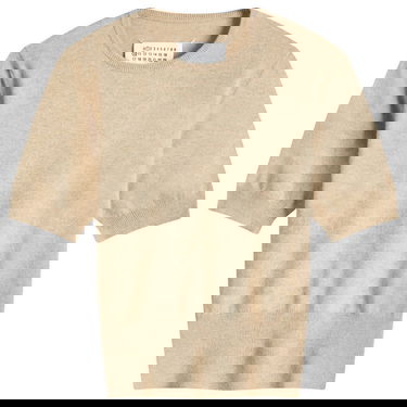 Пуловер Maison Margiela Maison Margiela Shrunken Knit Top Бежово | S51HL0018M13090109M, 0