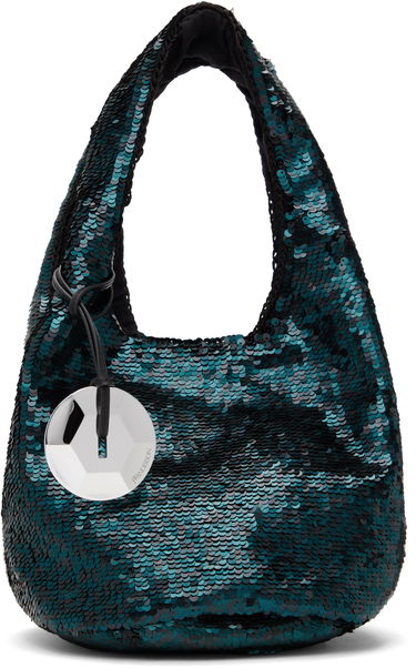 Дамска чанта JW Anderson JW Anderson Mini Sequin Shopper Bag Зелено | HB0728-FA0230, 0