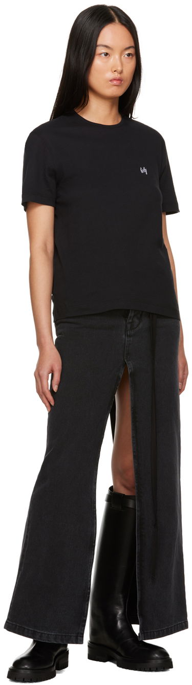 Тениска Ann Demeulemeester Dagmar Logo T-Shirt Черно | 2302-W-JTS02-23-FA206-099, 3