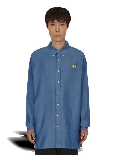 Риза Acne Studios Button-Up Longsleeve Shirt Тъмно синьо | BB0457- AAT