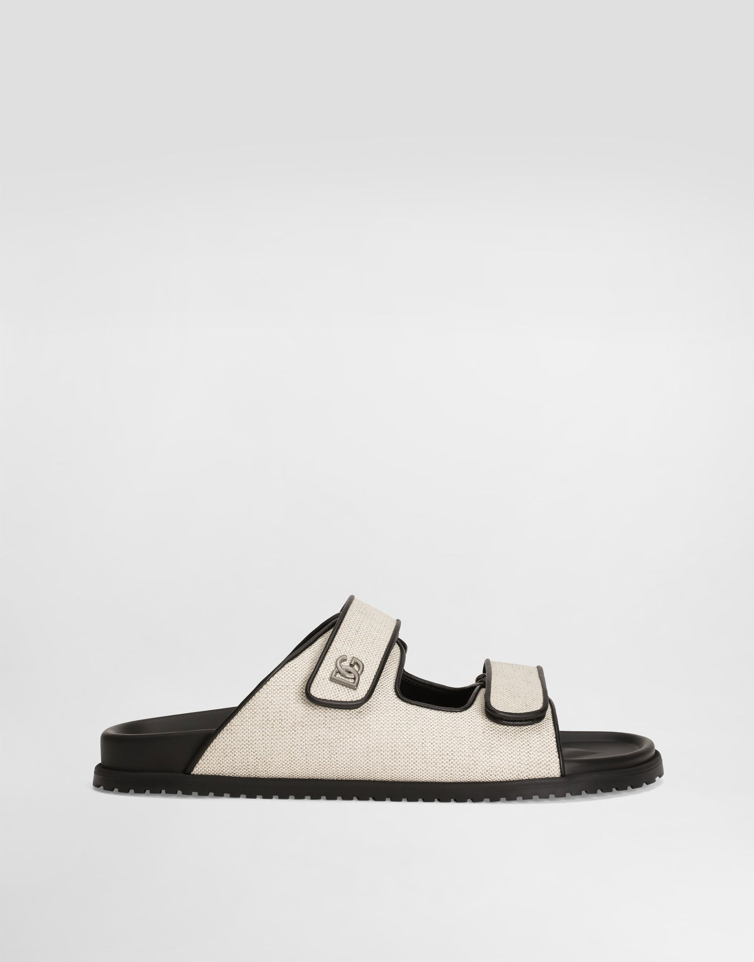 Кецове и обувки Dolce & Gabbana Dolce & Gabbana Salt&pepper Fabric Slides Бежово | A80511AD5048S469, 0